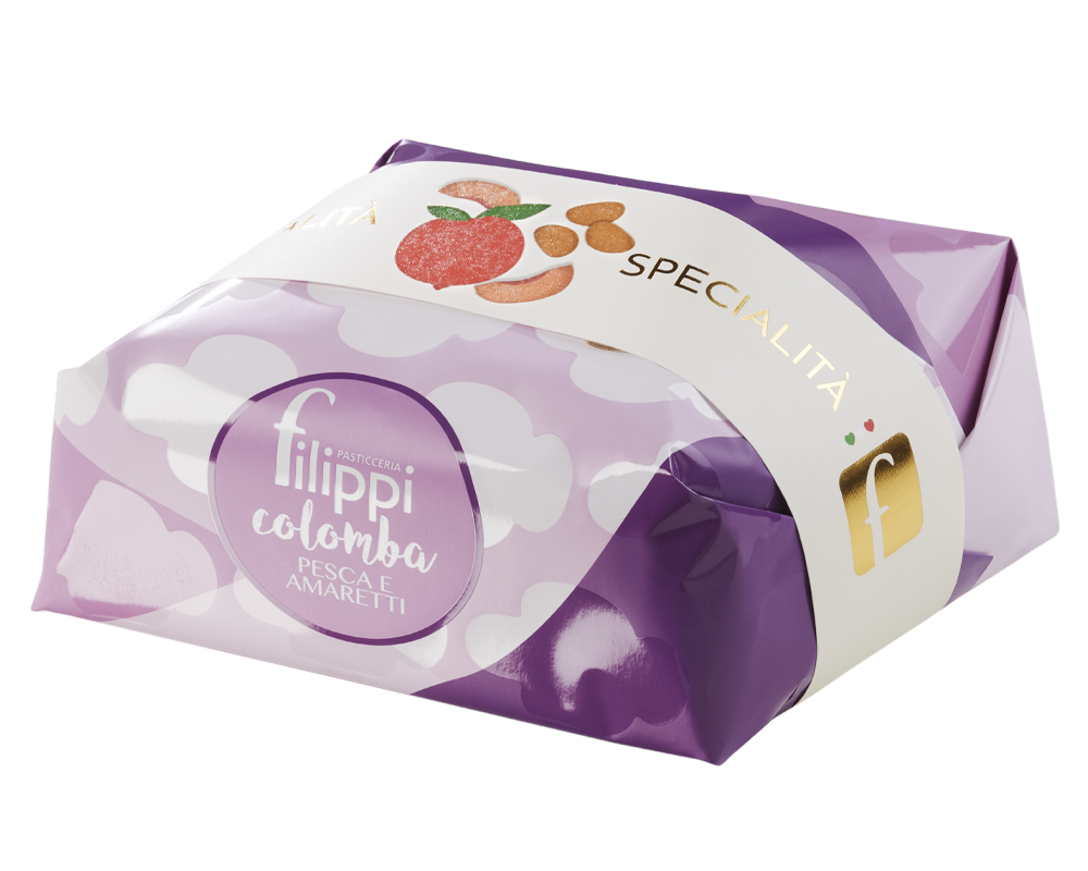 Colomba Pesca e Amaretti 750 Grammi